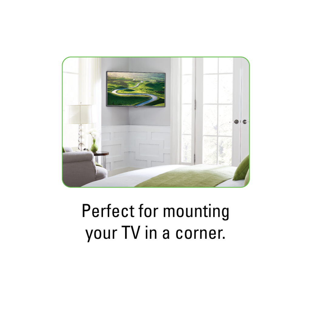 DMF215 Perfect for mounting your TV in the corner